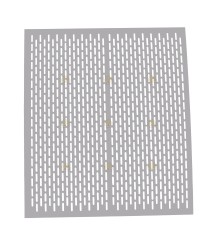 Spaarkast polystyreen / Simplex BE koninginnerooster aluminium geperforeerd 46 x 46 cm