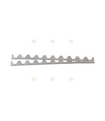 Afstandsreep Simplex 10-raams 38,4 cm aluminium 2 mm dik (per stuk)