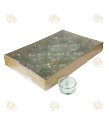Waxinelicht bakjes glas (24 st.)