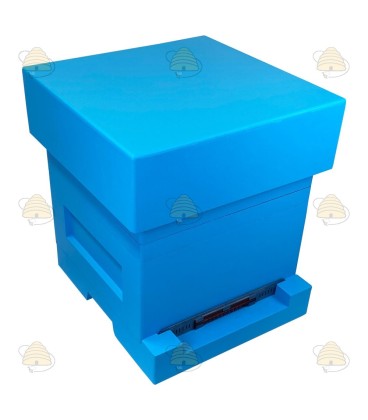 Spaarkast blauw gelakt polystyreen (1bk, 1hk) BeeFun®
