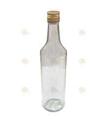 Glazen fles met metalen draaidop, per 10 stuks