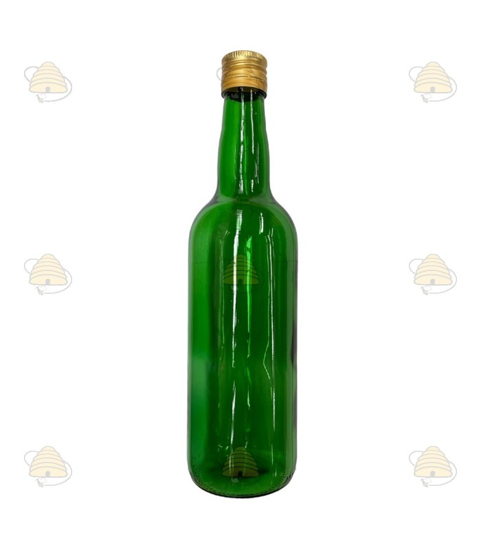 Groene porto fles met draaidop, per 12