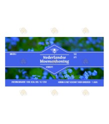 Honingetiket Vergeet-mij-nietje blauw Nederlandse bloemenhoning
