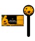 Honingetiket Zonnebloemen zwart geel Nederlandse bloemenhoning