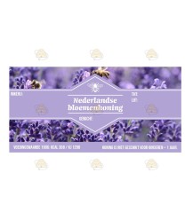 Honingetiket Lavendel lila Nederlandse bloemenhoning