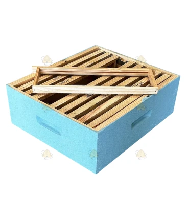 Dadant Blatt honingkamer - aqua geverfd