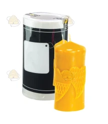 Brede kaars met hartjes, gietvorm