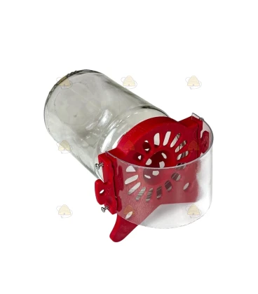 Hoornaarval 63 mm liggend & staand voor glazen pot 450 gr - BeeFun®