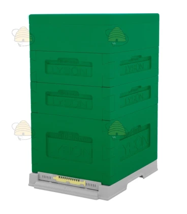 Langstroth US 10-raams bijenkast - groen - MULTI-FRAME