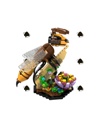 Honingbij op de weide - Bouwstenen set - 422 st.