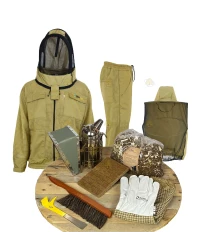 Starterspakket Deluxe bijenhouden - kaki jack/broek AirFree Engels