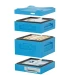 Mini Dadant Blatt teeltkastje blauw