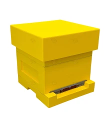 PRE ORDER - Spaarkast geel gelakt polystyreen (1bk, 1hk) BeeFun®