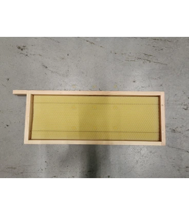 Tweedekans:  INGESMOLTEN Simplex honingkamer raam gemonteerd 140 mm grenen horizontaal