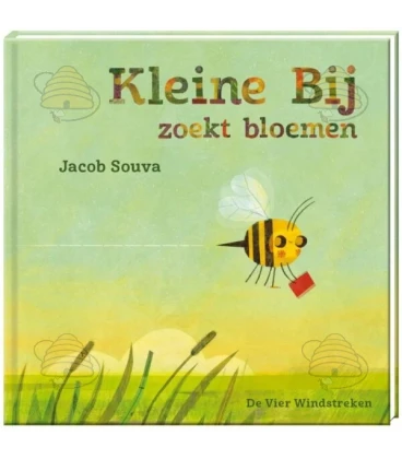Kleine bij zoekt bloemen