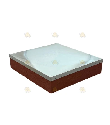 Dak Spaarkast grenen gegalvaniseerd - terracotta geverfd