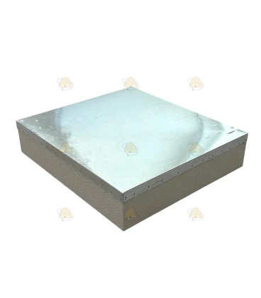 Dak Spaarkast grenen gegalvaniseerd - zandgrijs geverfd