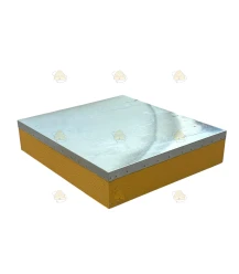 Dak Spaarkast grenen gegalvaniseerd - lichtgeel geverfd