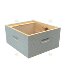 Broedkamer Spaarkast grenen - zandgrijs geverfd