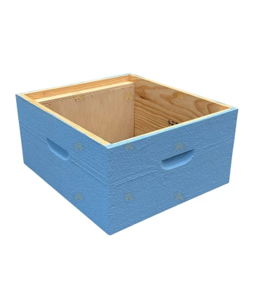 Broedkamer Spaarkast grenen - lichtblauw geverfd