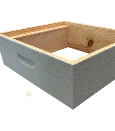 Honingkamer Spaarkast grenen - zandgrijs geverfd