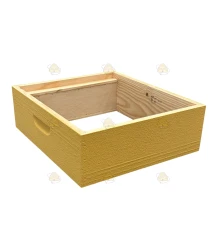 Honingkamer Spaarkast grenen - lichtgeel geverfd