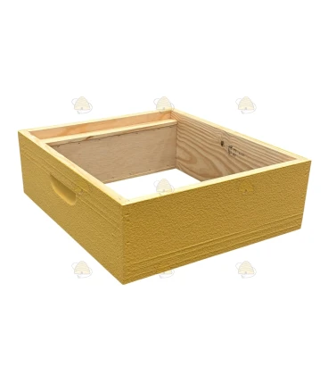 Honingkamer Spaarkast grenen - lichtgeel geverfd