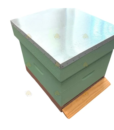 Spaarkast grenen (1bk, 1hk) - mintgroen geverfd