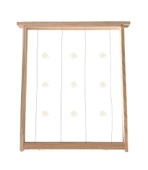 Layens raam gemonteerd grenen verticaal (per stuk)