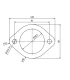 Wit afsluit rubber snijkraan (2" - 585 mm) Lyson
