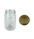 Ronde glazen potten 60 stuks - 375 ml / 450 gram, met keuze uit deksels (TO 63 mm)