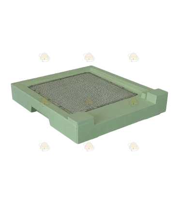 Bodem Spaarkast pastel groen gelakt polystyreen met varroalade - BeeFun®