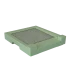 Bodem Spaarkast pastel groen gelakt polystyreen met varroalade - BeeFun®