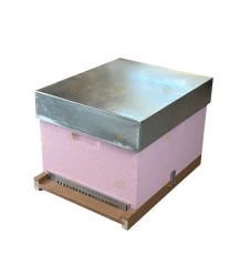 Dadant Blatt bijenkast (1BK) - roze geverfd (excl ramen)