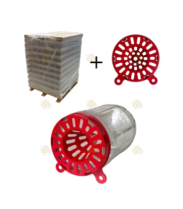 Pallet hoornaarvallen incl. PET potten - 1350 st.