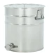 Aftapvat - rijper RVS 50 L / 70 KG, zonder klemmen