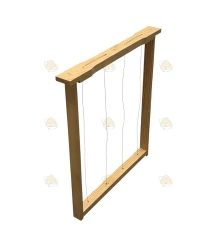 Layens raam gemonteerd grenen verticaal met ventilatiesleuf (per stuk)