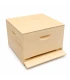 Spaarkast houten dekplank 47,2 x 42,1 cm (met / zonder voeropening)