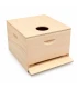 Spaarkast houten dekplank 47,2 x 42,1 cm (met / zonder voeropening)