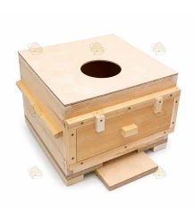 Warré houten dekplank met voergat 34 x 34 cm