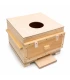 Warré houten dekplank met voergat 34 x 34 cm