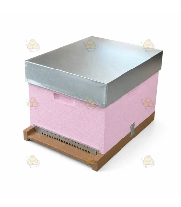 Dadant Blatt bijenkast (1BK) - roze geverfd (excl ramen)