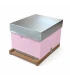 Dadant Blatt bijenkast (1BK) - roze geverfd (excl ramen)