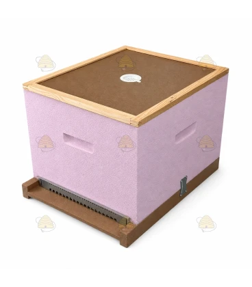 Dadant Blatt bijenkast (1BK) - roze geverfd (excl ramen)