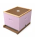 Dadant Blatt bijenkast (1BK) - roze geverfd (excl ramen)