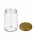 Ronde glazen potten 60 stuks - 375 ml / 450 gram, met keuze uit deksels (TO 63 mm)