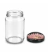 Ronde glazen potten 60 stuks - 375 ml / 450 gram, met keuze uit deksels (TO 63 mm)