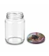 Ronde glazen potten 60 stuks - 375 ml / 450 gram, met keuze uit deksels (TO 63 mm)