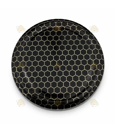 Premium uitstraling zwart raatmotief, 63 mm TO deksel, 20 stuks