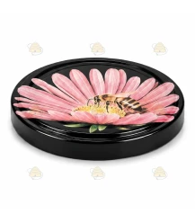Doos deksels bij op roze margriet, 63 mm TO - 1440 stuks